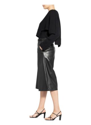 Cambio Culottes Camilla in Lederoptik, Schwarz