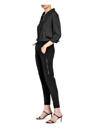 Cambio Hose Jorden im Jogging-Stil, Schwarz