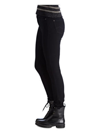 CAMBIO Parla Slim Fit Jeans Damen, Schwarz