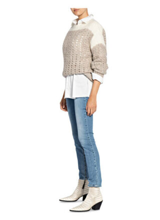 Cambio Skinny Jeans Parla mit Swarovski Kristallen, Blau