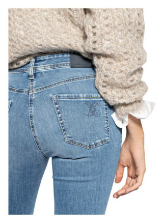 Cambio Skinny Jeans Parla mit Swarovski Kristallen, Blau