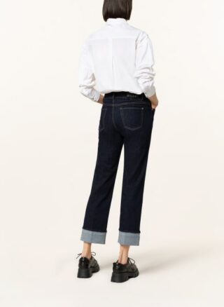 Cambio Straight Jeans Paris Straight Short, Blau