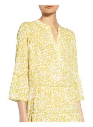 Cartoon Kleid mit 3/4-Arm, Weiß
