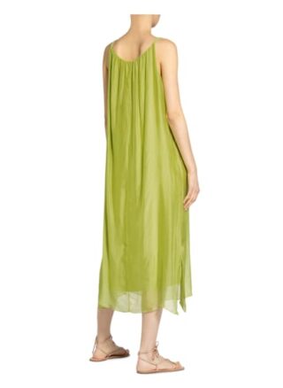 Cartoon Kleid mit Seide, Grün