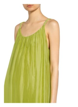 Cartoon Kleid mit Seide, Grün