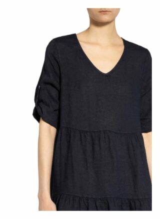 Cartoon Leinenkleid, Blau