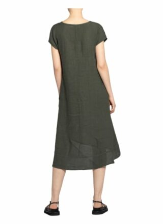 Cartoon Leinenkleid, Grün