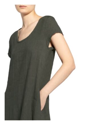 Cartoon Leinenkleid, Grün