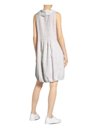 Cartoon Leinenkleid, Weiß