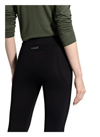 Casall 7/8-Tights Iconic mit Mesh-Einsätzen, Schwarz