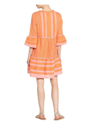 Cecilie Copenhagen Kleid Jadee mit 3/4-Arm, Orange