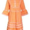 Cecilie Copenhagen Kleid Jadee mit 3/4-Arm, Orange