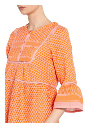 Cecilie Copenhagen Kleid Jadee mit 3/4-Arm, Orange