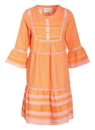 Cecilie Copenhagen Kleid Jadee mit 3/4-Arm, Orange