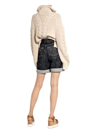 Chloé Jeans-Shorts, Grau