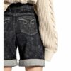 Chloé Jeans-Shorts, Grau
