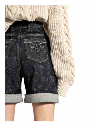 Chloé Jeans-Shorts, Grau