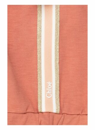 Chloé Kleid mit Galonstreifen, Pink