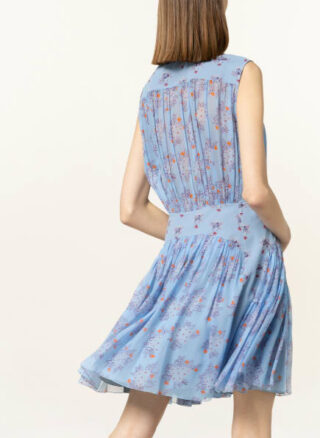 Chloé Seidenkleid, Blau