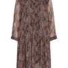 Cinque Kleid Cidavoli mit 3/4-Arm, Schwarz