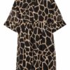 Cinque Kleid Cidollo mit 3/4-Arm, Schwarz