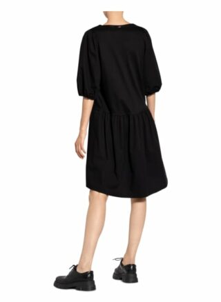 Cinque Kleid Citamara im Materialmix, Schwarz