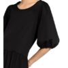 Cinque Kleid Citamara im Materialmix, Schwarz