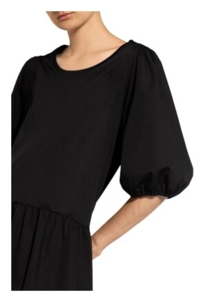 Cinque Kleid Citamara im Materialmix, Schwarz