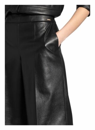Cinque Shorts Cisitas in Lederoptik, Schwarz