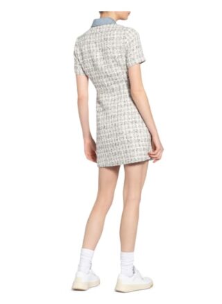 Claudie Pierlot Bouclé-Kleid Ralf, Blau
