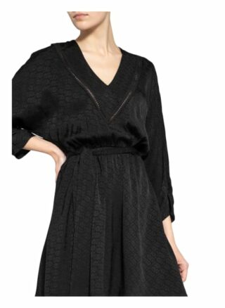 Claudie Pierlot Kleid Raffina mit 3/4-Arm, Schwarz