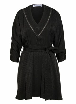 Claudie Pierlot Kleid Raffina mit 3/4-Arm, Schwarz