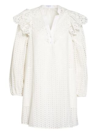 Claudie Pierlot Kleid Ravisa aus Lochspitze, Weiß