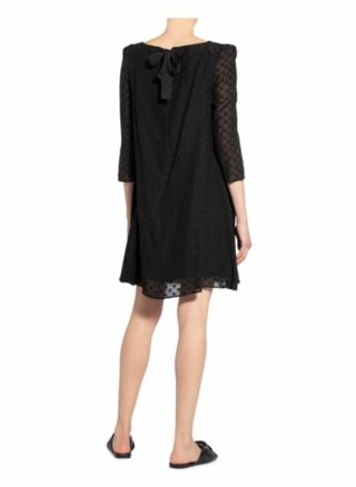 Claudie Pierlot Kleid Rifififleurs mit 3/4-Arm, Schwarz