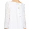 Claudie Pierlot Kleid Rifififleurs mit 3/4-Arm, Weiß