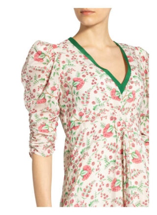 Claudie Pierlot Kleid Rolina mit 3/4-Arm, Weiß