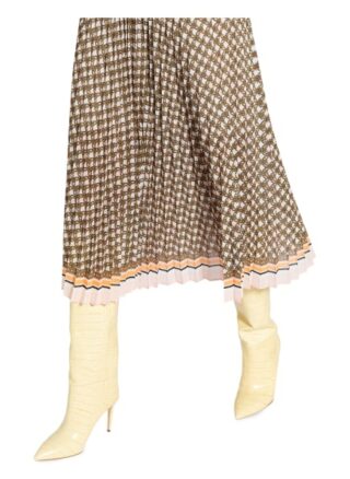 Claudie Pierlot Plisseerock Surf, Weiß
