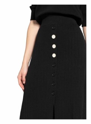 Claudie Pierlot Strickrock Maxipli, Schwarz