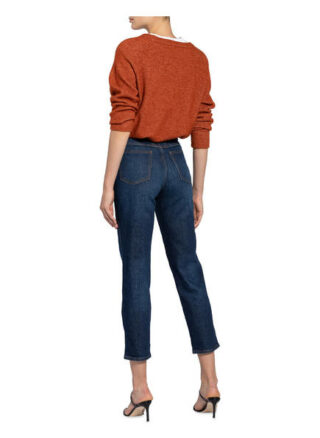 closed Pedal Pusher Boyfriend Jeans Damen, Blau