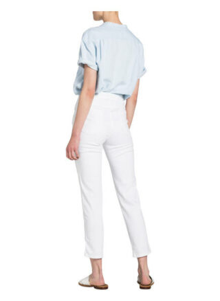 Closed Mom-Jeans Pedal Pusher, Weiß