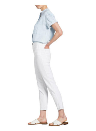 Closed Mom-Jeans Pedal Pusher, Weiß