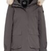 Cmp Outdoor-Parka mit Kunstpelzbesatz, Grau