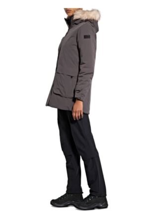 Cmp Outdoor-Parka mit Kunstpelzbesatz, Grau