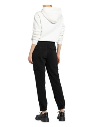 Comma Cargohose im Jogging-Stil, Schwarz