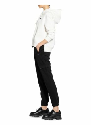 Comma Cargohose im Jogging-Stil, Schwarz