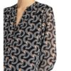 Comma Hemdblusenkleid mit 3/4-Arm, Schwarz