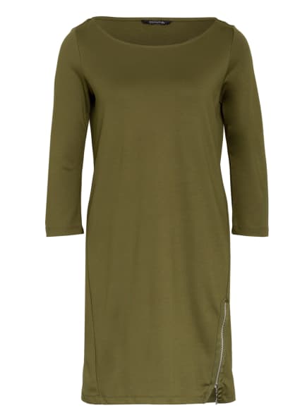 Comma Jerseykleid mit 3/4-Arm, Grün Comma Jerseykleid mit 3/4-Arm, Grün