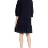 Comma Kleid mit 3/4-Arm, Blau