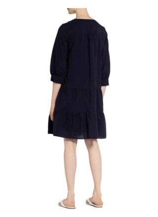 Comma Kleid mit 3/4-Arm, Blau