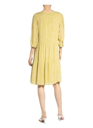 Comma Kleid mit 3/4-Arm, Grün